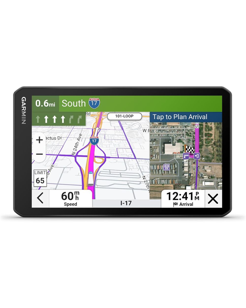 Garmin dēzl OTR720 truck GPS for commercial routing and compliance