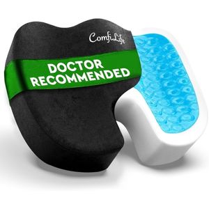 Memory foam seat cushion for truck drivers