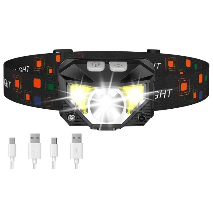 Rechargeable LED headlight for truck inspections and roadside work