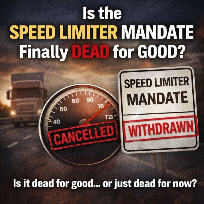 FMCSA speed limiter mandate withdrawn question for truck drivers and owner-operators