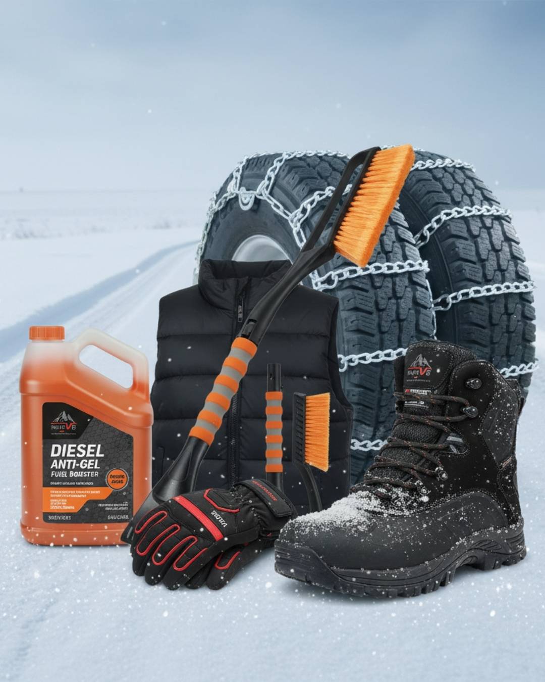 Winter truck driving gear and safety essentials for truck drivers